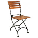 Five Piece Dining Set with 28" Round Powder Coated Steel Top with Four 5504 Side Chairs