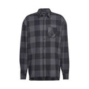 five ten long sleeve flannel shirt gray/black