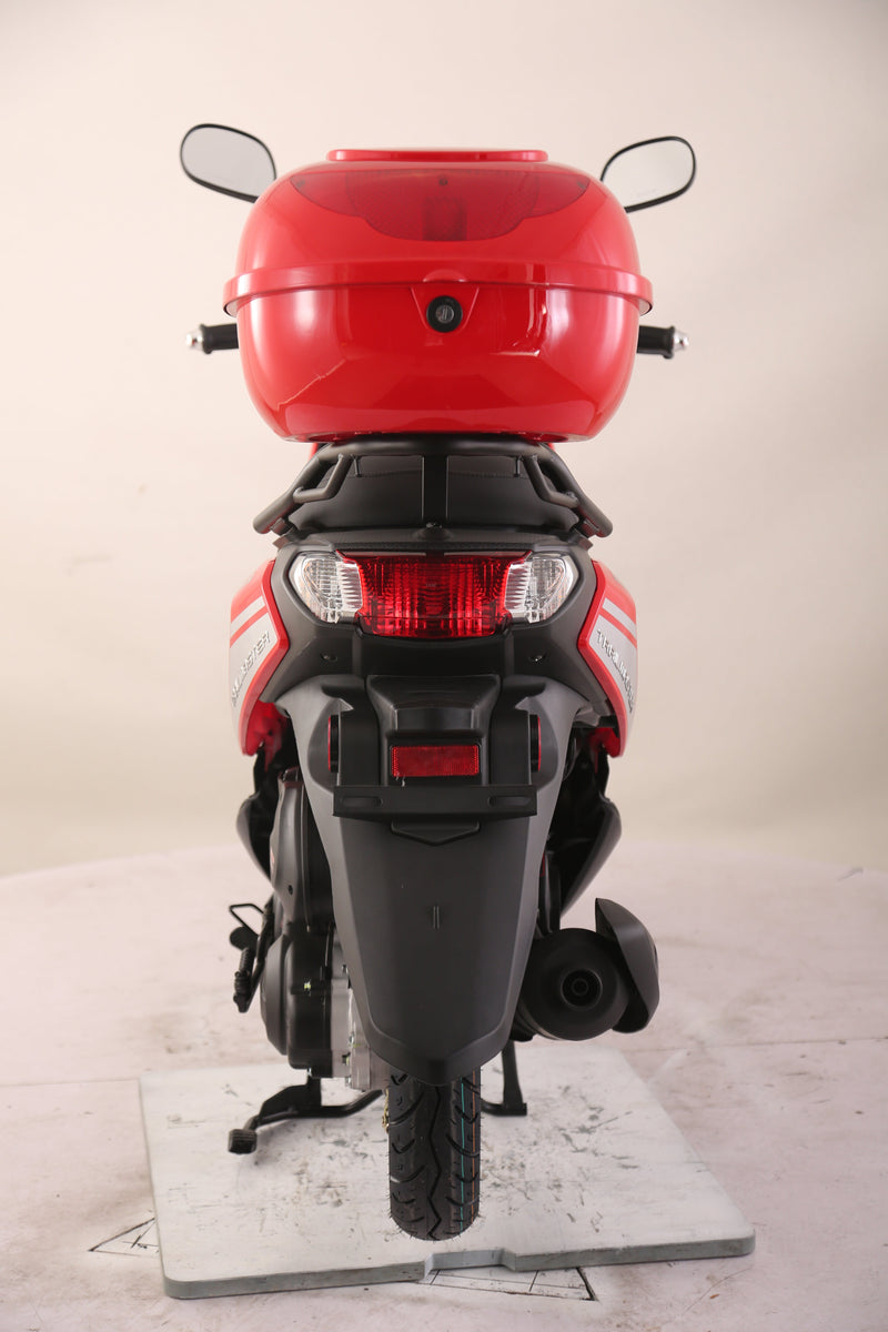 TrailMaster Flash 50cc Street Scooter, CVT Automatic, LED Lights, Rear Trunk Included