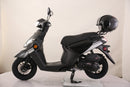 TrailMaster Flash 50cc Street Scooter, CVT Automatic, LED Lights, Rear Trunk Included