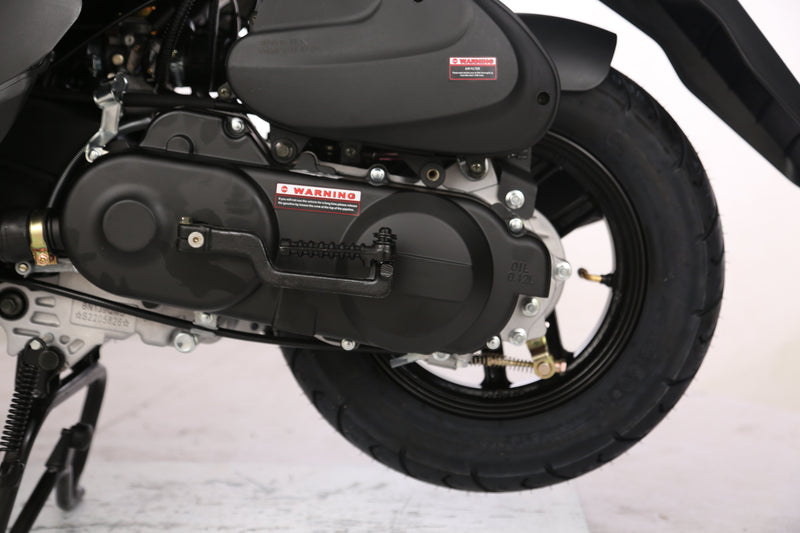 TrailMaster Flash 50cc Street Scooter, CVT Automatic, LED Lights, Rear Trunk Included, Ships Fully Assembled