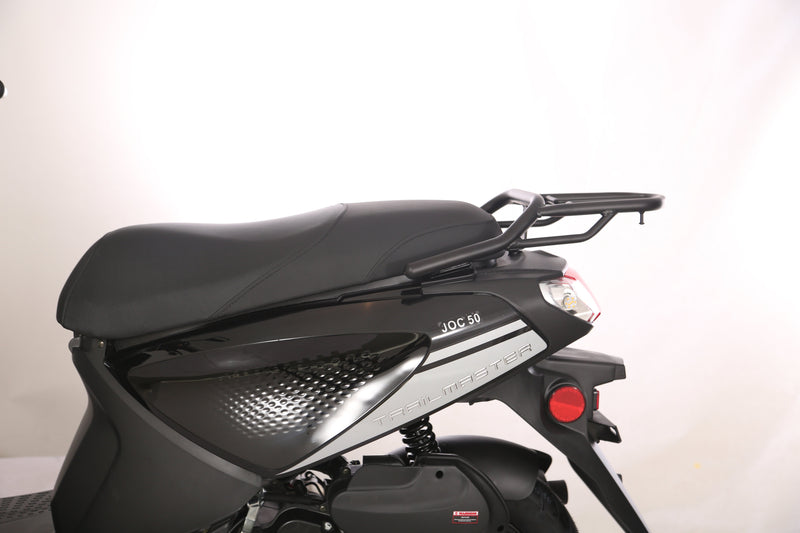 TrailMaster Flash 50cc Street Scooter, CVT Automatic, LED Lights, Rear Trunk Included