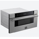 FORNO Capoliveri 30 Inch Stainless-Steel 1000 Watts Microwave Drawer 1.2 cu.ft.