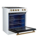 Forno Leonardo Espresso 30-Inch Slide-In Black Induction Range