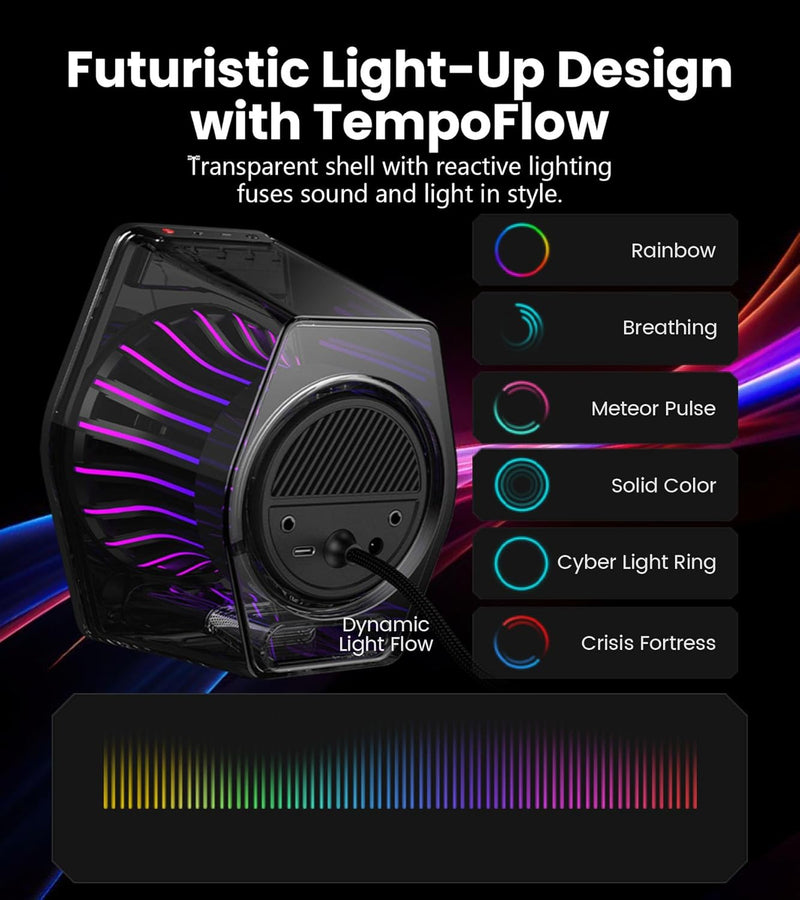 Edifier G2000 Pro Gaming Speakers with transparent cabinet and RGB ...
