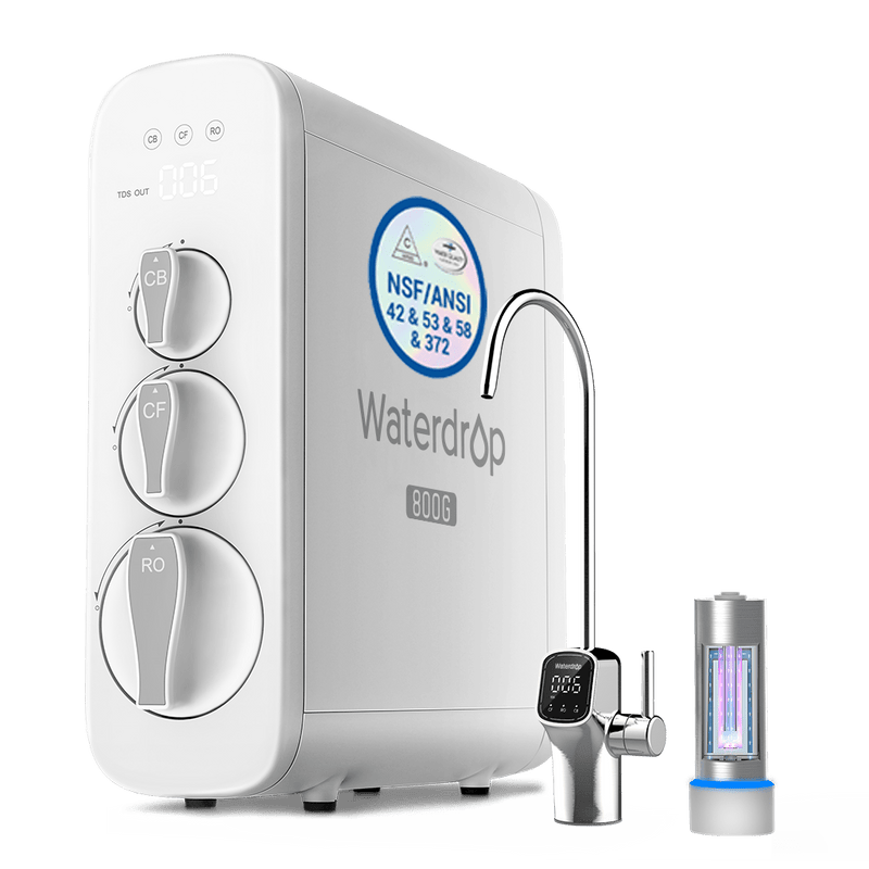 Waterdrop - 800 GPD Tankless RO System with UV Sterilizing Light - Waterdrop G3P800