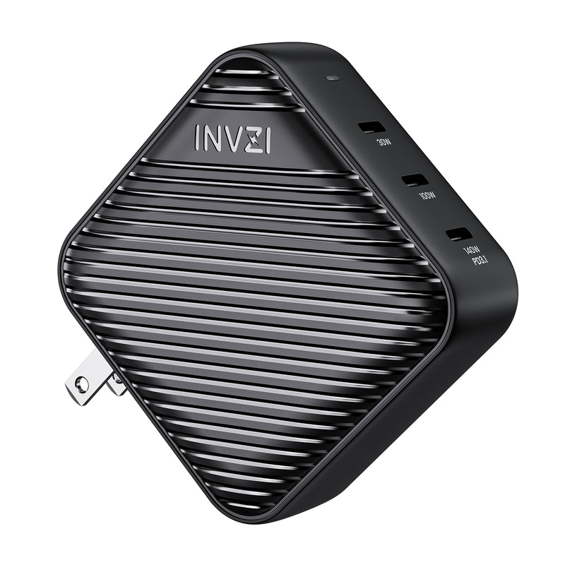 INVZI GaNHub 140W GaN USB-C Charger with PD 3.1