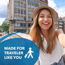 Adaptadores de enchufe OREI de EE. UU. a Europa, Schuko y Alemania, con certificación CE, resistentes, paquete de 2 (GS20) 