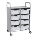 Gratnells Callero Double Metal School Activity Cart  27.20 x 16.90 x 41.50in