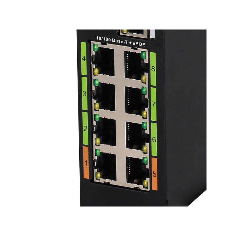 Lorex AEX8 Conmutador ePoE de 8 puertos, AEX8, Negro