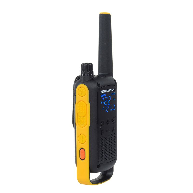 Motorola Solutions T470 Two-Way Radio Black W/Yellow Rechargeable Two Pack