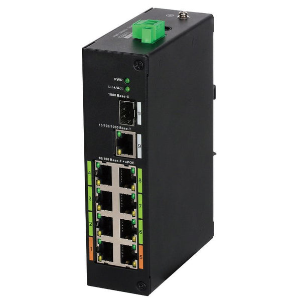 Lorex AEX8 Conmutador ePoE de 8 puertos, AEX8, Negro