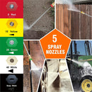 Hidrolavadora a gas Genmax GMGPW3200-B de 3200 PSI y 3 GPM, 5 boquillas QC y tanque de jabón incorporado