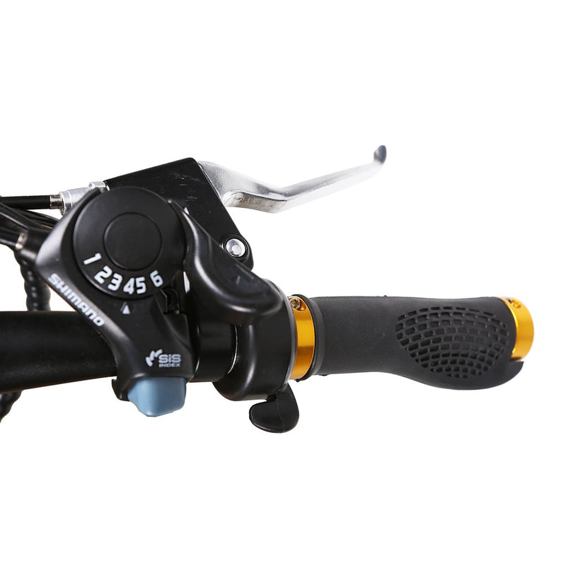 GlareWheel EB-X10 26" Fat Tire Electric Mountain Bicycle - Black