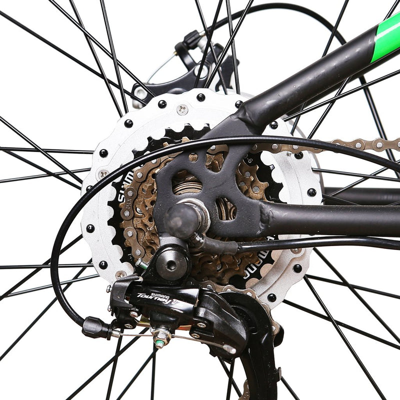 GlareWheel EB-X10 26" Fat Tire Electric Mountain Bicycle - Black