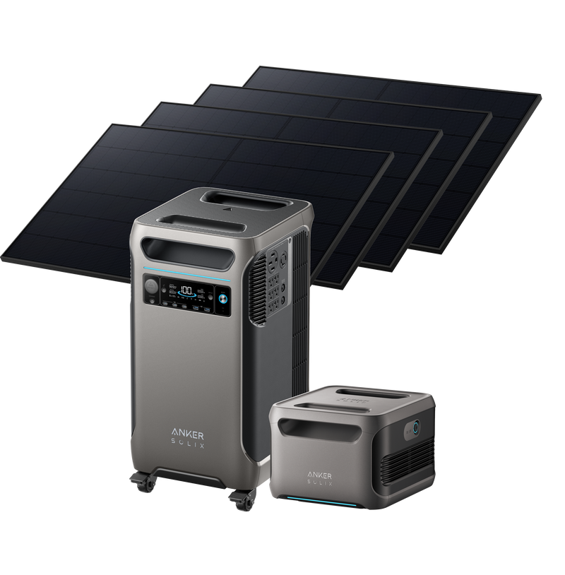 Anker Solix F3800 + Batería de expansión + Panel solar rígido de 405 W