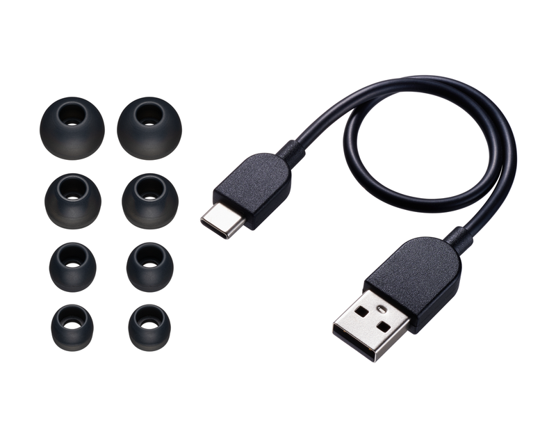 JVC True Wireless Extreme Bass Earbuds Black