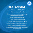 Controlador de videowall Full HD 2x2 con extracción de audio y RS-232 (HD-22VW)