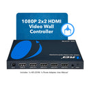Controlador de videowall Full HD 2x2 con extracción de audio y RS-232 (HD-22VW)