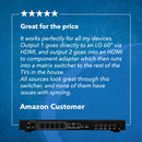 Conmutador de matriz HDMI Ultra HD 6x2 con compatibilidad con ARC (HD-602)