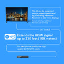 Extensor HDMI sobre IP Full HD 1080P hasta 100 m (Cable CAT5e/6 con IR) (HD-EXM330-K)