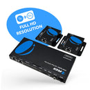 Extensor HDMI 1x2 sobre CAT6/7 hasta 50 m (salida en bucle, control IR y EDID) (HD12-EX165-K) 