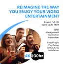 Extensor HDMI 1x2 sobre CAT6/7 hasta 50 m (salida en bucle, control IR y EDID) (HD12-EX165-K) 