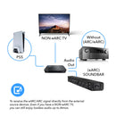 Extractor de audio dual HDMI eARC 4K a 60 Hz con puerto óptico y conector de 3,5 mm, ancho de banda de 18 Gbps (HDA-931) 