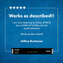 Extractor de audio HDMI eARC 4K a 60 Hz con puerto óptico y conector de 3,5 mm, ancho de banda de 18 Gbps (HDA-932)