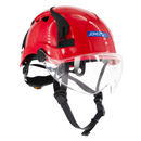 Type 2 Class C Safety Vented Helmet with Eye Visor Shield