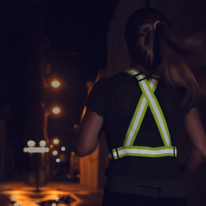 Hi-Vis Adjustable Safety Suspenders with Reflective Strips