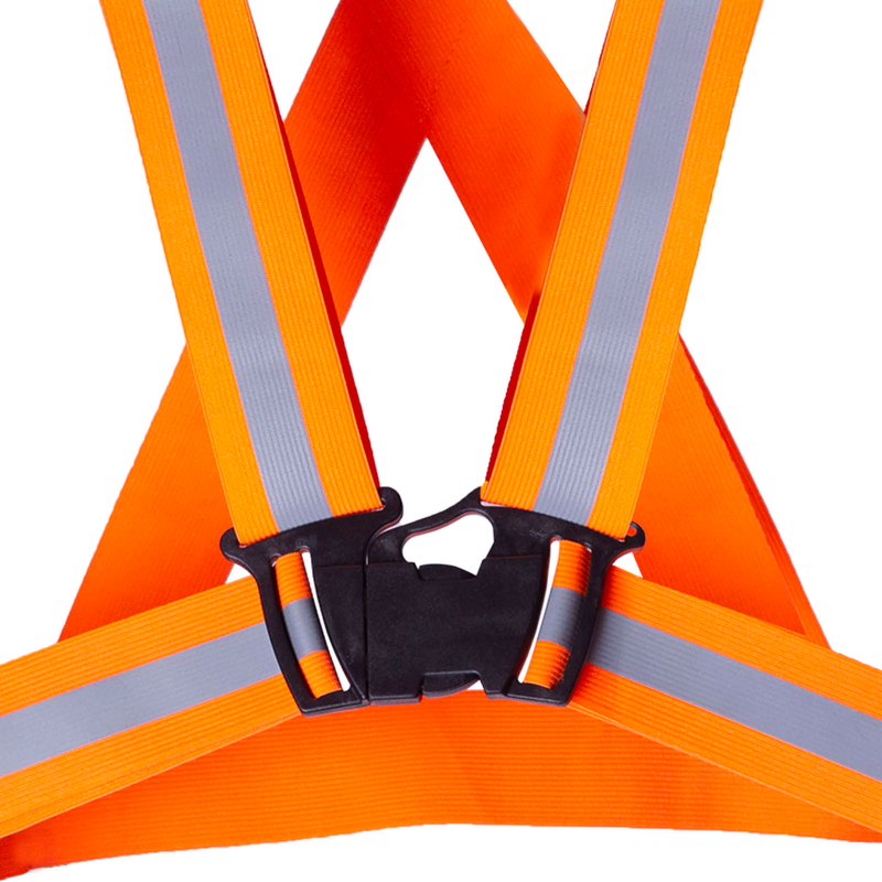 Hi-Vis Adjustable Safety Suspenders with Reflective Strips
