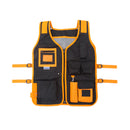 Hi-Vis Adjustable Tool Vest with Reflective Strips