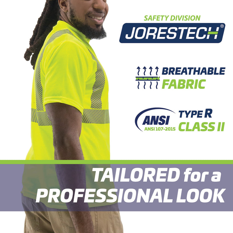 Hi-Vis Heat Transfer Reflective Safety Pocket Shirt
