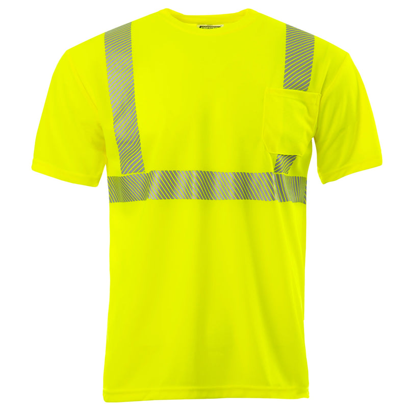 Hi-Vis Heat Transfer Reflective Safety Pocket Shirt