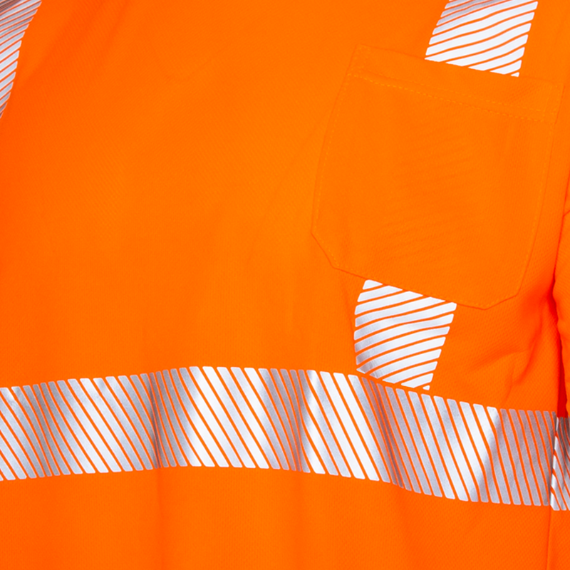 Hi-Vis Heat Transfer Reflective Safety Long Sleeve Shirt