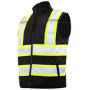 Hi-Vis X-Back Reversible Insulated Safety Vest with Reflective Strips