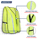 Hi-Vis Mesh Safety Vest with 1” Reflective Strip