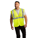 Hi-Vis Mesh Safety Vest with 2” Reflective Strips and Pocket