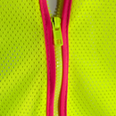 Hi Vis Mesh Safety Vest with Pink Contrasting Strips and Reflective Tapes - PinkFit Collection