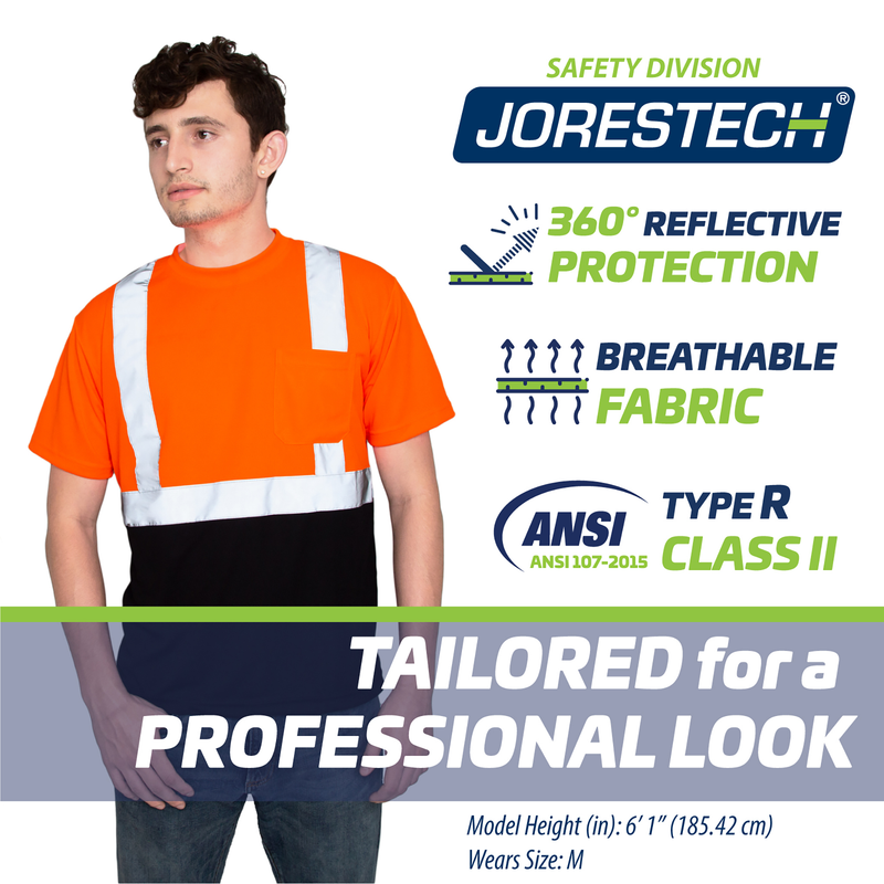 Hi-Vis Reflective Dirt-Concealing Safety Shirt
