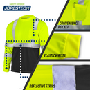 Hi-Vis Reflective Dirt-Concealing Safety Long Sleeve Shirt