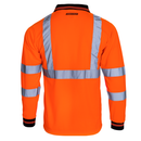 High Vis Reflective Safety Long Sleeve Polo Shirt