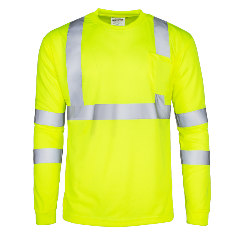 Hi-Vis Reflective Safety Long Sleeve Shirt