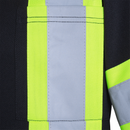 Hi-Vis Reflective Two-Tone Safety Long Sleeve Polo Shirt