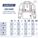 Hi-Vis Reflective Two-Tone Safety Long Sleeve Polo Shirt