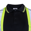Hi-Vis Reflective Two-Tone Safety Long Sleeve Polo Shirt