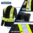 Hi-Vis X-Back Reflective Two-Tone Safety Long Sleeve Shirt