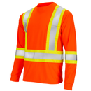 Hi-Vis X-Back Reflective Two-Tone Safety Long Sleeve Shirt