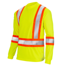 Hi-Vis X-Back Reflective Two-Tone Safety Long Sleeve Shirt
